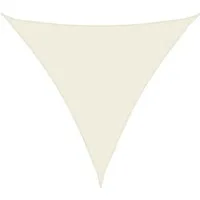 vidaXL Sonnensegel Sonnensegel Oxford-Gewebe Dreieckig 4x4x4 m Creme, (1-tlg)