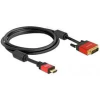 Adapter HDMI A (Stecker) > DVI (Stecker) schwarz, 2 Meter