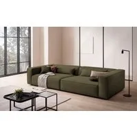 LeGer Home by Lena Gercke 3-Sitzer PIARA XXL Cord, Sofa mit Kedernaht, schwarze Füße, bequemer Sitzkomfort, extra tiefe Sitzfläche