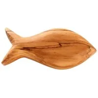 Kassis Geschenkartikel Dekoobjekt Olivenholz Fisch Handschmeichler, Antistress Glücksbringer, handgefertigt in Bethlehem, Geschenk zu mehreren Anlässen