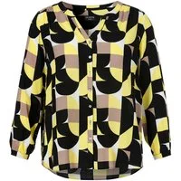 VIA APPIA DUE Klassische Bluse Bluse V-Ausschnitt 1/1 Arm Druck