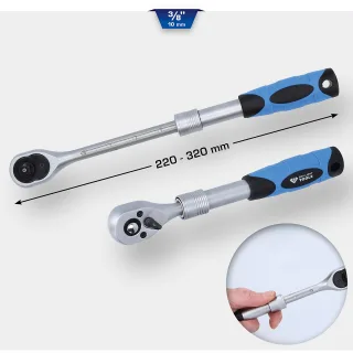 Brilliant Tools 3/8" Teleskop-Umschaltknarre (220 - 320 mm) - BT021996