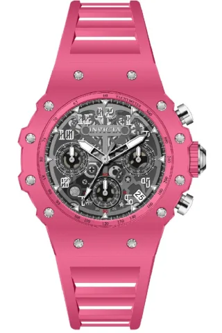Invicta Racing 69623 Herrenuhr - Quarzwerk - Acryl mit silbernem Zifferblatt - 40 mm