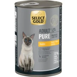 SELECT GOLD Pure Adult Paté Huhn 24x400 g