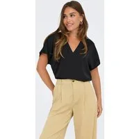ONLY V-Shirt ONLLUCY LIFE SS V-NECK TOP WVN