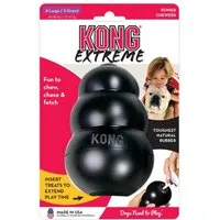 KONG Kauspielzeug KONG Classic XL, schwarz, Kauspielzeug aus Naturkautschuk für Hunde