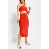 LSCN by LASCANA Midirock aus weicher Rippware