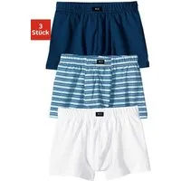 H.I.S Boxer Boxershorts für Jungen (Packung, 3-St., 3er Pack) unifarben und gestreift, mit abgesteppter Kante am Beinabschluss