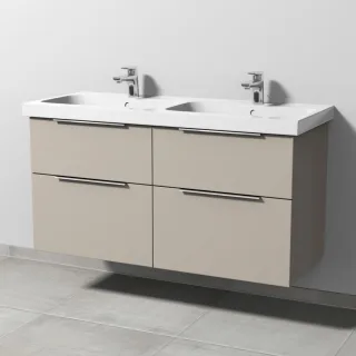 Sanipa 3way Waschtischunterbau zu Geberit iCon Light Waschtisch mit 4 Auszügen, Kaschmir-Matt UP5771U