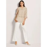 MADELEINE Kurzarmbluse Transparente Ausbrenner-Bluse