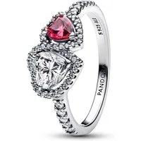 Pandora Fingerring PANDORA Timeless Herzring für Damen, Sterlingsilber, Zirkonia