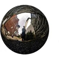 Jürgen Bocker - Gartenambiente Dekokugel Dekorationskugel Edelstahl schwarz poliert 15-50 cm Gartendekoration