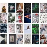 Weihnachtswunder® Weihnachtskarte 48x Weihnachtskarten Geschenkkarten Weihnachten mit Briefumschlägen, inkl. Umschläge, 48 verschiedene Motive