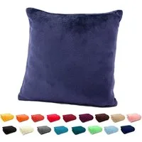 heimtexland Dekokissen Flanell Soft Kuschelkissen Plüsch Kissenbezug, super weich und flauschig, Allergiker geeignet, atmungsaktiv