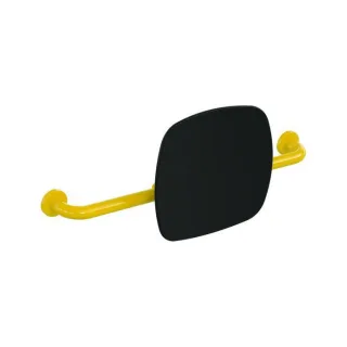 Hewi 801 Rückenstütze 801.51.916318 Wandabstand 150mm, Lehne tiefschwarz, senfgelb