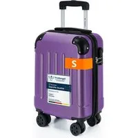 YONSLY Hartschalen-Trolley Hartschalen-Reisekoffer Trolley Rollkoffer in S/M/L/XL Größen, 4 Rollen, mit 360°-Lenkrollen, Zahlenschloss und mehrstufigem Teleskopgriff
