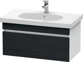 Duravit DuraStyle Waschtischunterbau wandhängend Eiche Schwarz & Weiß Matt 800x453x398 mm - DS638401 DS638401618