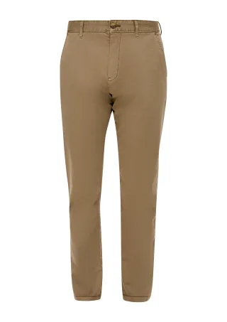 Q/S designed by - Twillhose mit schmalem Bein braun - Gr. - 34