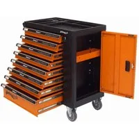 Holmwerk Werkstattwagen Werkstattwagen Profi leer orange Montagewagen Werkzeugwagen Assistent, leer, max. Traglast:400 kg, (Artikel, 1-tlg), Vollauszug