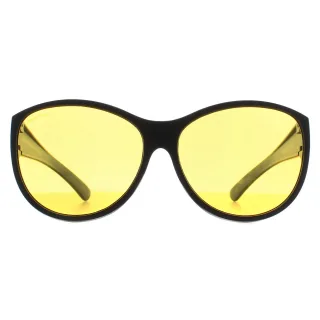 Montana Butterfly Womens Matte Black Yellow Polarized FO8 Fit Over Glasses Night Driving Sunglasses