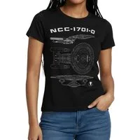 Spreadshirt T-Shirt Star Trek The Next Generation NCC-1701-D Bauplan Frauen T-Shirt (1-tlg)