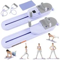 kehot Ganzkörpertrainer Geteiltes Pilates Board für Ganzkörpertraining, Kompakt, Rutschfest, (Modulares Trainingsboard mit Gleitern, Widerstandsbändern, Yogamatte, Multifunktions-Bauchtrainer für Zuhause), Für Krafttraining Rumpfes,Beine,Armtraining,