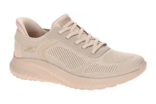 Skechers 117497 NAT Sneaker in zartem rosa natural mit VEGAN Textil-Material