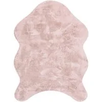 Paco Home Fellteppich Pelt 640, fellförmig, Höhe: 16 mm, Kunstfell, Uni Farben, sehr weicher Flor