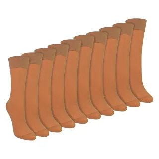 10er Pack Damen Knöchelsocken 15 Denier Leichte Transparente Socken