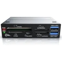 CSL Speicherkartenleser 3,5" interner Cardreader, Kartenleser 2 x USB 3.2 Gen1 Schnittstellen, USB 2.0, USB 3.0, SD/SDXC/microSD/microSDHC/M2/CF/MMC/MS/XD