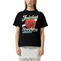 QS Kurzarmshirt Sommershirt mit großem Print