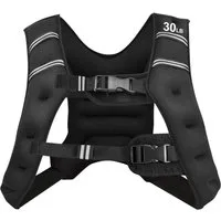 COSTWAY Gewichtsweste Trainingsweste, mit Reflexstreifen und Verstell-Riemen