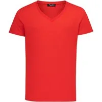Amaci&Sons T-Shirt EUGENE Basic T-Shirt mit V-Ausschnitt Herren Einfarbig Vintage V-Neck Basic V-Ausschnitt Shirt