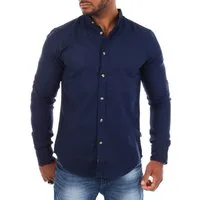 CARISMA Langarmhemd Herren Leinen Baumwoll Mix Hemd 8389 Regular Langarm Stehkragen Uni