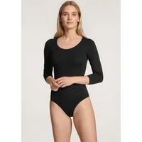 CALIDA Body Natural Comfort 3/4-Arm, elastisch, Single Jersey, weich, Rundhals-Ausschnitt