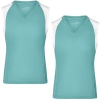 James & Nicholson Lauftop Doppepack Atmungsaktives Damen Running Top JN394 (Doppelpack, 2er-Pack) Feuchtigkeitsregulierend