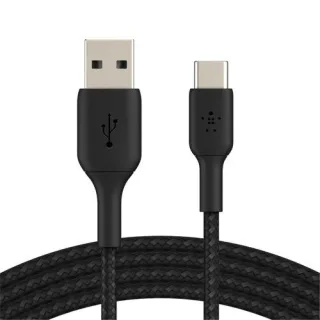 Belkin USB-C/USB-A Kabel 3m ummantelt, schwarz CAB002bt3MBK