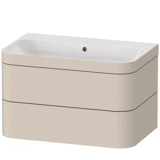 Duravit Happy D.2 Plus c-bonded Set wandhängend Taupe 775x490x480 mm - HP4637N8383 HP4637N8383