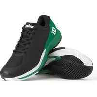 Wilson Rush Pro Ace Clay/Sandplatz (Stabilität, 2E/weit) 2025 schwarz/grün Tennisschuh