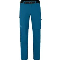 Bergson Outdoorhose QUEENSLAND Doppel Zipp-Off mit T-ZIPP Herren Wanderhose, vielseitig, pflegeleicht, Kurzgrößen, Saphir blau