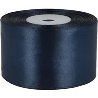 maDDma Satinband 27m Satinband 50mm Geschenkband Dekoband Verpackungsband, nachtblau