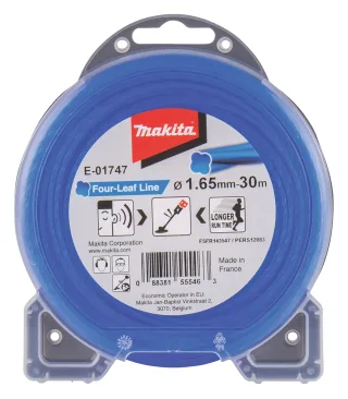 Makita Mähfaden Four-Leaf, 1,65 mm - 30 m - blau - E-01747 blau