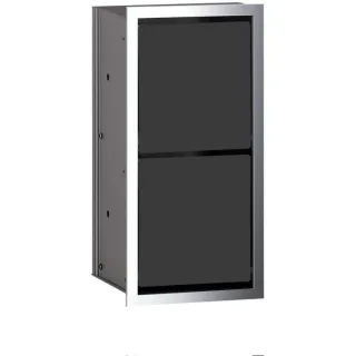 Emco 972527921 WC-Papier-Modul - Unterputzmodell 344mm, chrom/schwarz