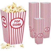 relaxdays Snackschale Popcorntüten 60er Set, Pappe