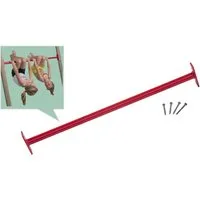 Loggyland Turnreck Reckstange rot, (90 oder 125 cm), mit Befestigungsmaterial