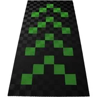 RAMROXX Klickfliesen Performance Bodenfliesen Garagenboden 2,8mx5,6m Schwarz Hellgrün 1