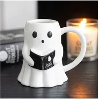 Something Different Tasse Ghost Stories Keramiktasse – Geist mit Buch Halloween Mug