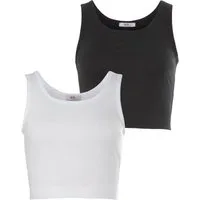 Flashlights Crop-Top (Packung, 2-tlg., 2er- Pack) kurze Länge