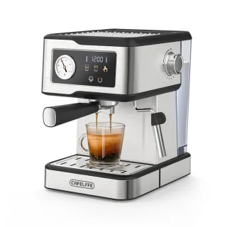 [EU Direct] CAFELFFE MK-901 Espresso Coffee Machine with Milk Frother Steam Semi-automatic Small Household Coffee Machin