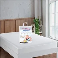 Matratzenschoner Wasserdicht 100% Baumwolle Inkontinenz Matratzenauflage Cottonique Parpalinam, 100% wasserfest, Atmungsaktiv, Hygienisch, Kein Knistern, Geräuschsarm